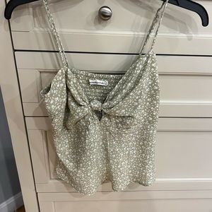 Light olive, NWT Abercrombie and Fitch spaghetti tank